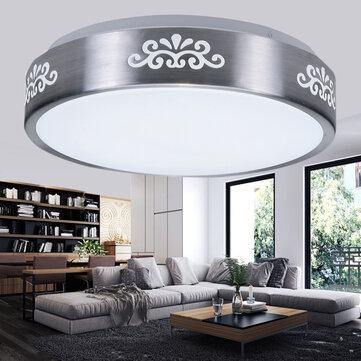 AC110-240V 12W LED Recessed Ceiling Light Modern Round Mount Lamp for Bedroom Study Living Room - MRSLM