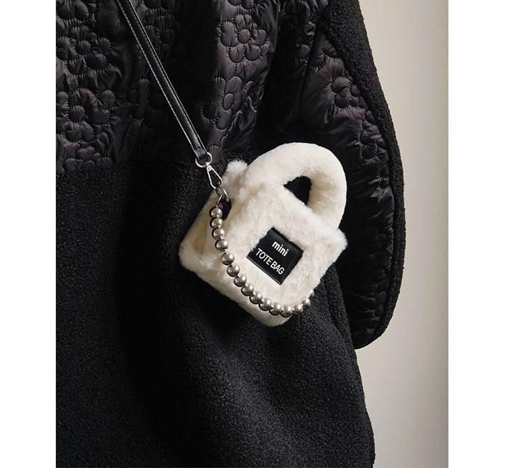 Female Plush Teddy Autumn And Winter Chain Mini Cute Bag - MRSLM