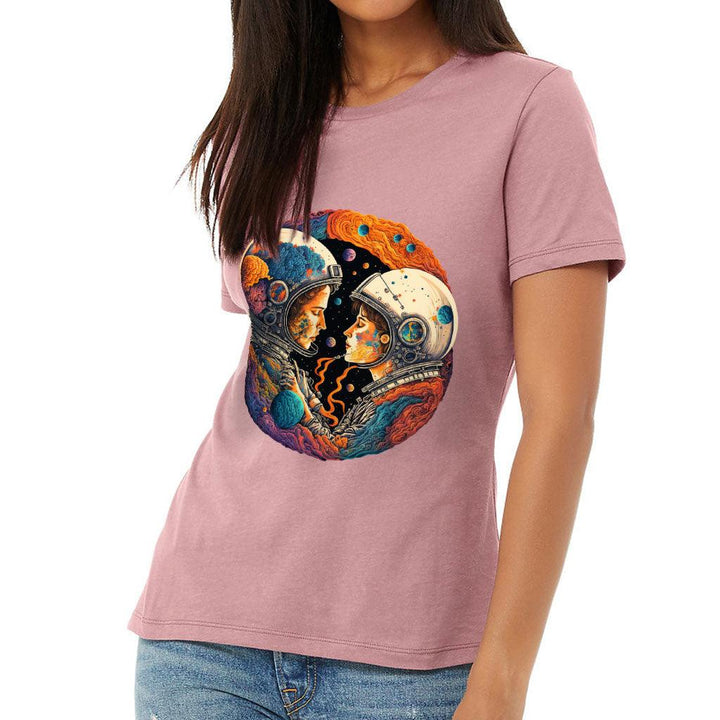 Love Astronaut Women's T-Shirt - Fantasy T-Shirt - Art Relaxed Tee - MRSLM