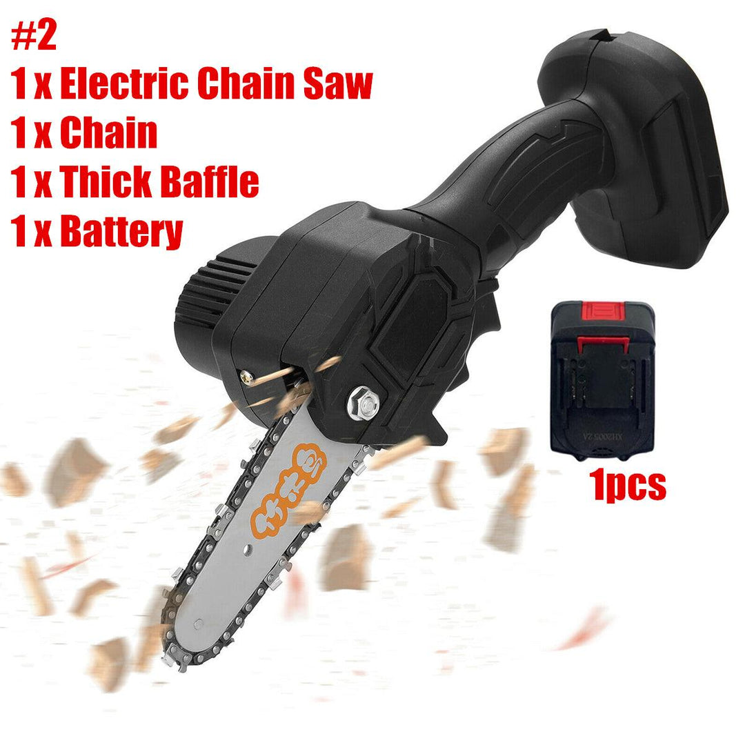 550W Cordless Electric Handheld Chain Saw Rechargeable Wood Cutting Woodworking Tool For Makita Battery - MRSLM