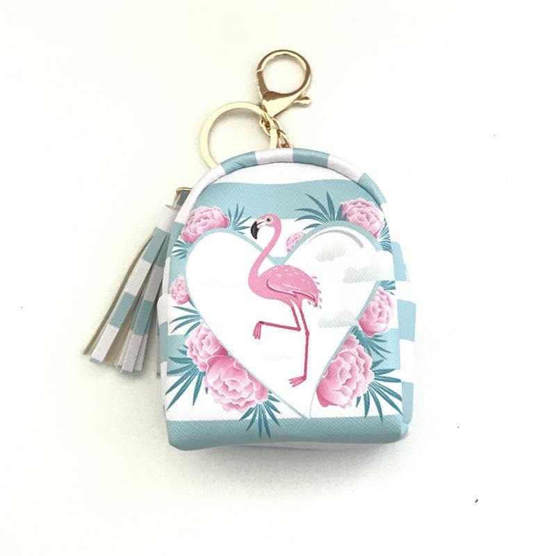 Cartoon Creative Pineapple Flamingo Fruit Coin Purse Mini Bag Data Cable Headset Storage Bag Coins Bag - MRSLM