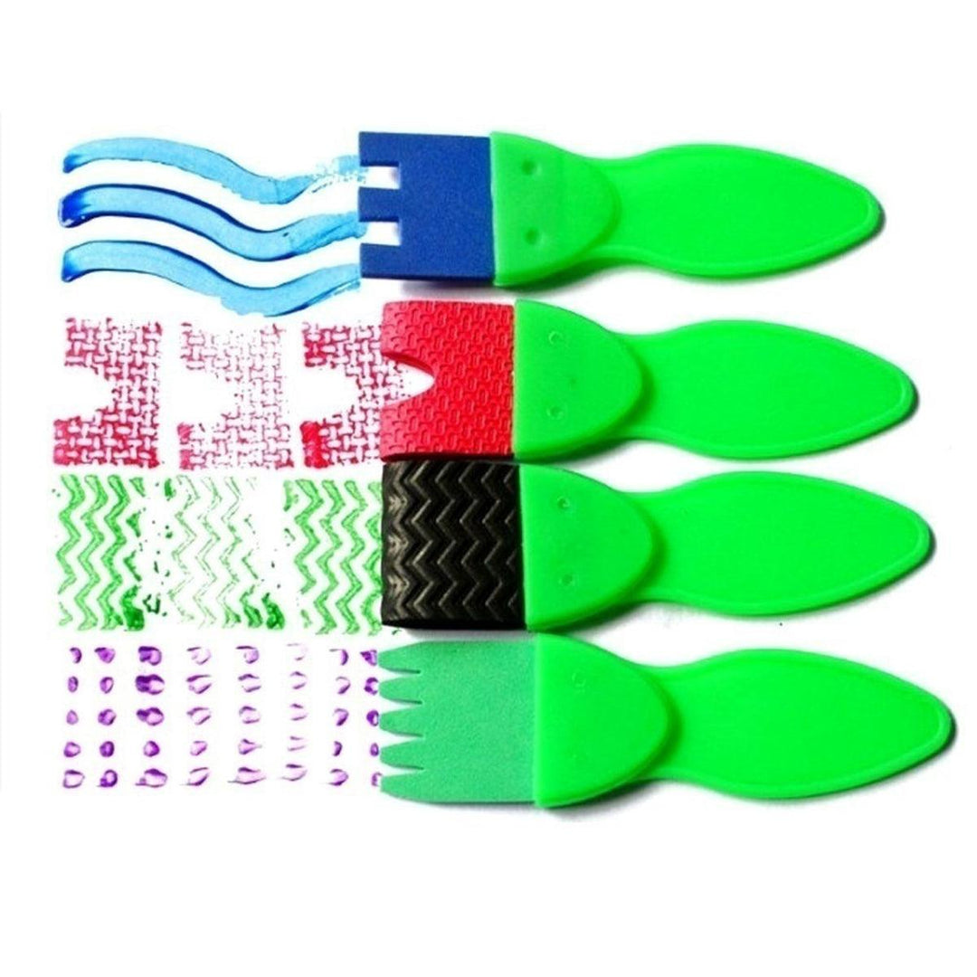Drawing Funny Creative Toys DIY Graffiti Art Supplies Brushes Seal Painting Tool Montessori Rubber Stamping Painting Brushes (Sketch set 29 pieces) - MRSLM
